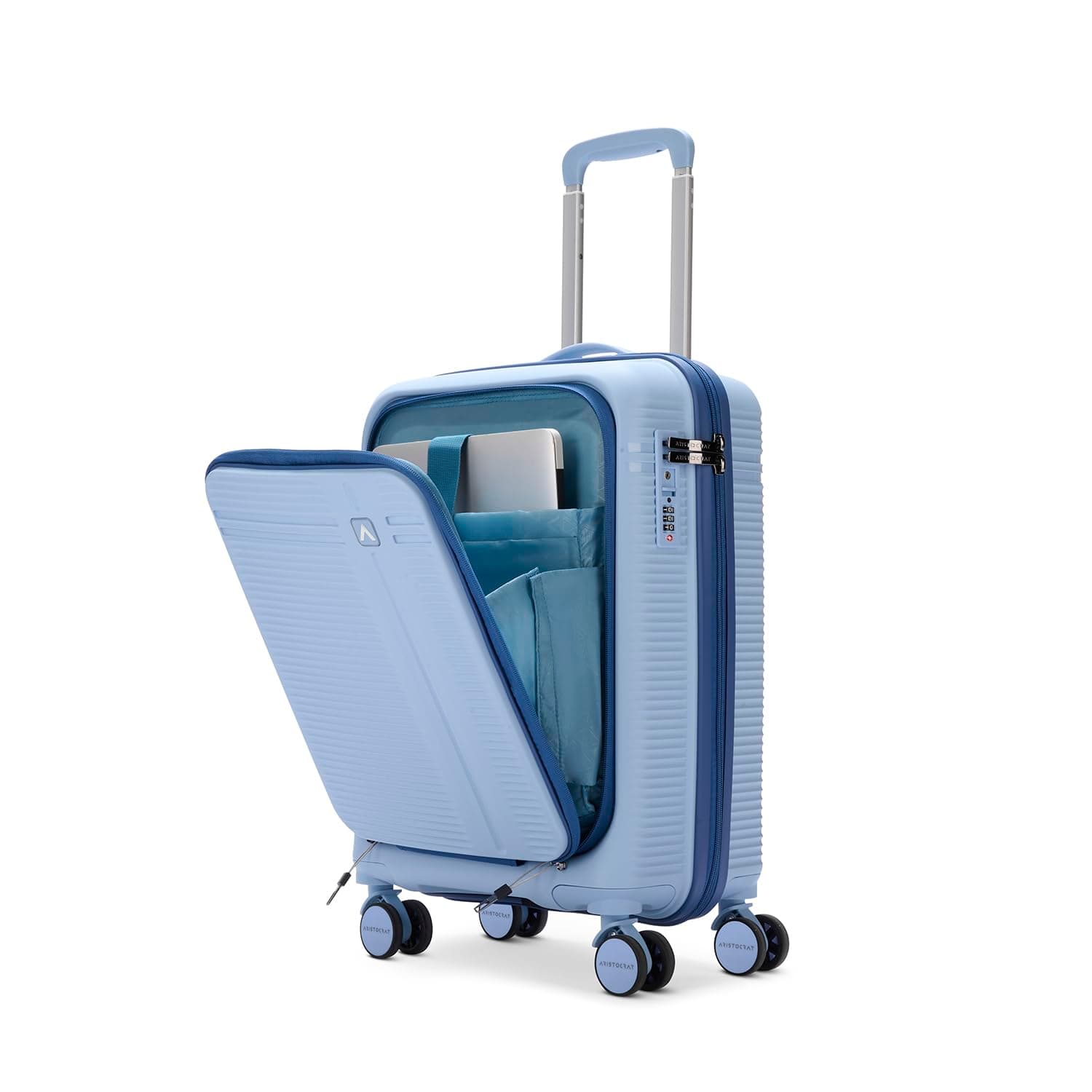 Aristocrat Solana Cabin Hard Case Trolley Bag with Laptop Compartment