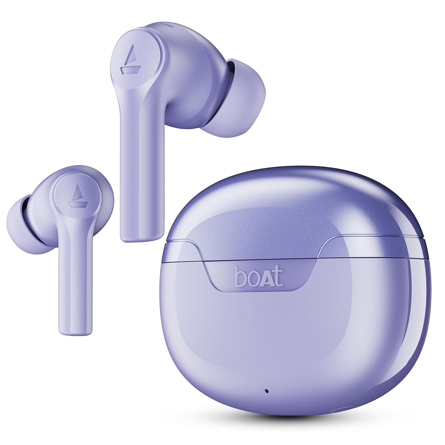 boAt 2026 Launch Airdopes Joy v2, 35H Battery, Pocketable Design, ASAP™ Charge, 13mm Drivers, Easy Touch Controls, ENx™ Tech, IWP™ & App Support TWS Bluetooth Earbuds with mic - Purple Haze