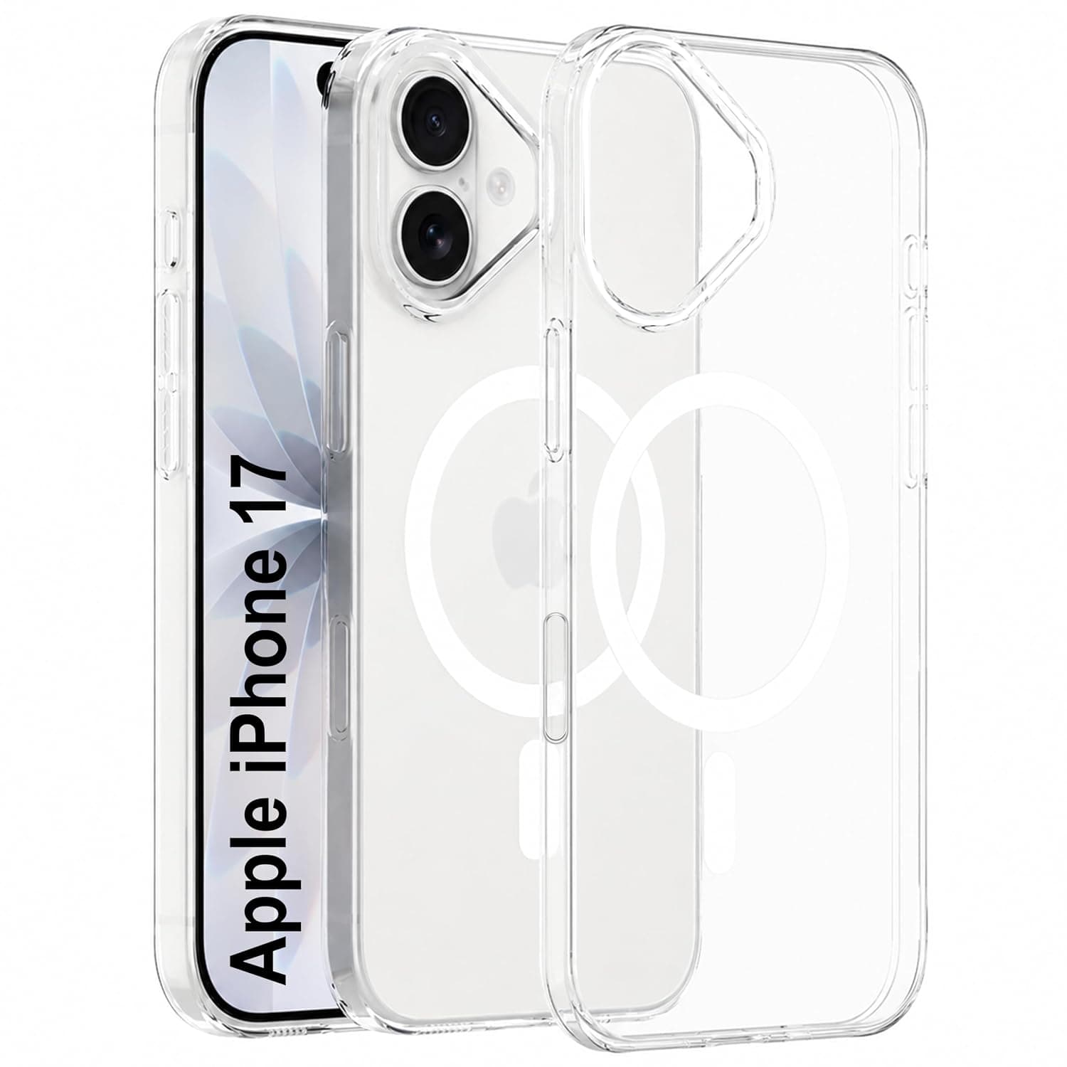 Zapcase Back Case for Samsung Galaxy S25 Ultra 5G | Slim Lifetime Anti-Yellow Crystal-Clear Cover with Elevated Camera Protection & MagSafe Compatibility | Premium German Polycarbonate | Clear - Antiyellow-Clear / iPhone 17
