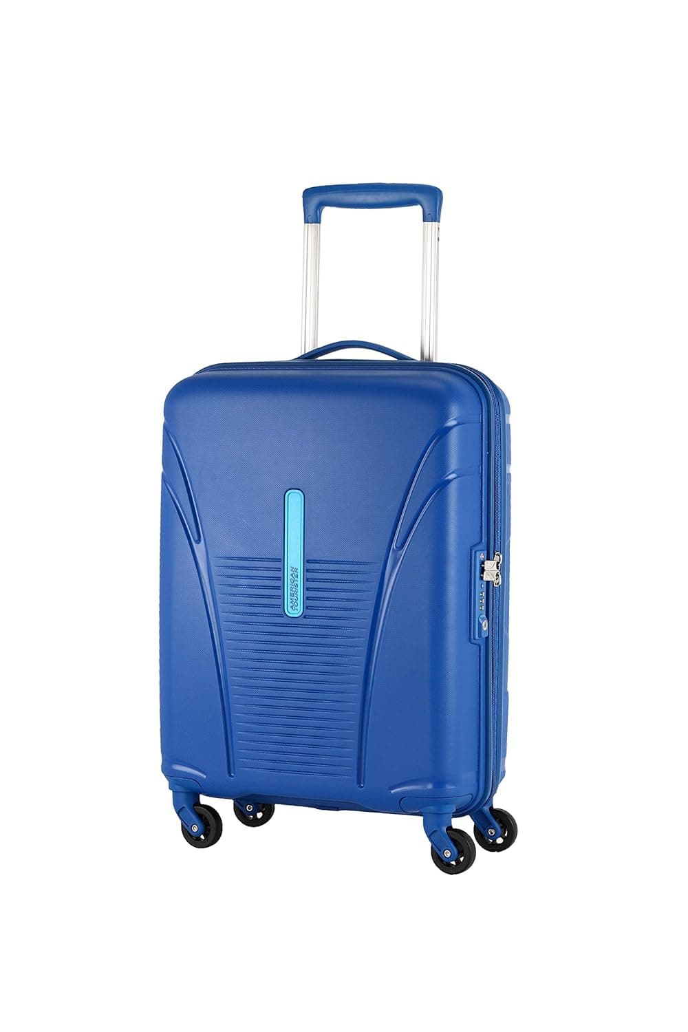 American Tourister 3PC PP Ivy 2.0-8 Wheel, Set (Small + Medium + Large) Hard Suitcase for Travel/Travel Bag with Combination Lock & Smooth Sliding Double Wheel - Black, 55 Cm, 68 Cm, 79 Cm - Highline Blue / Carry-On | 55 cm | Small