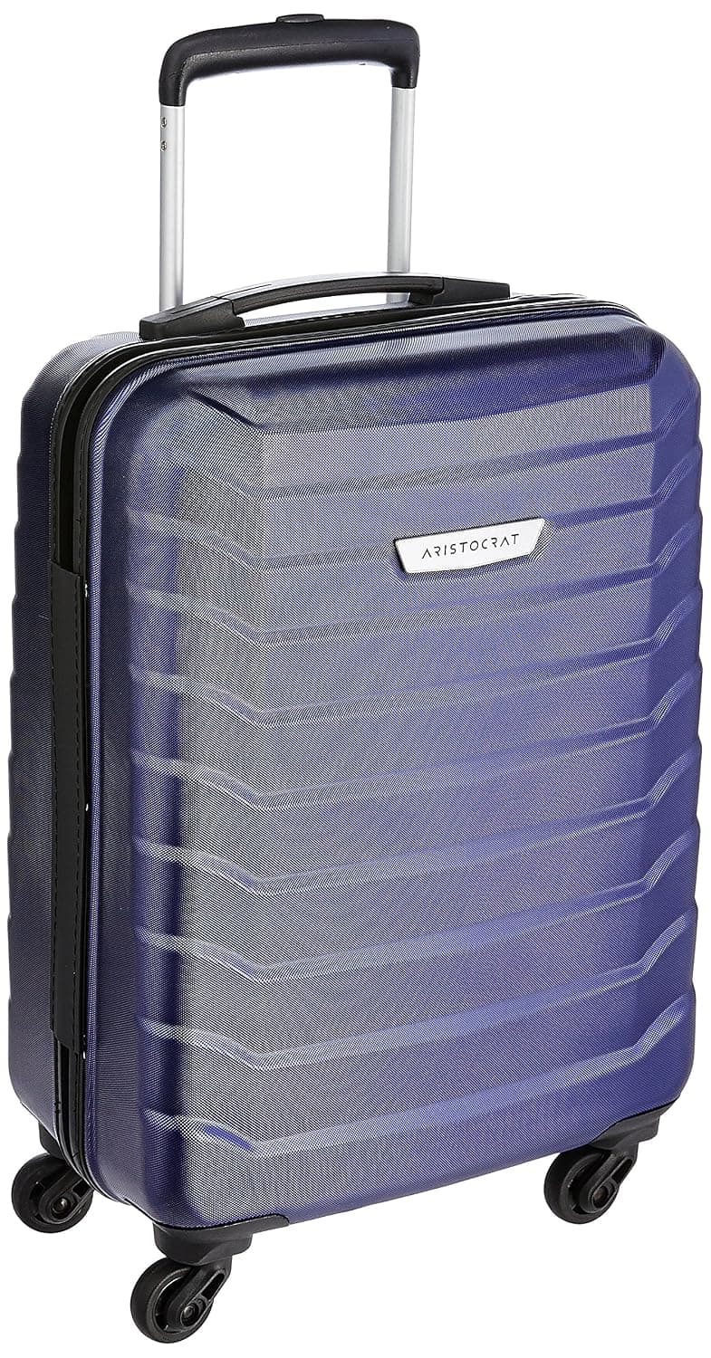 Aristocrat Comet Cabin Polycarbonate Hard Case 8-Wheel Trolley Bag, Green - Blue / Small | Cabin
