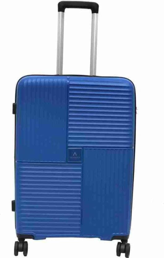 Aristocrat Solana Cabin Hard Case Trolley Bag with Laptop Compartment - Light Blue / Check-in | 66 cm | Medium