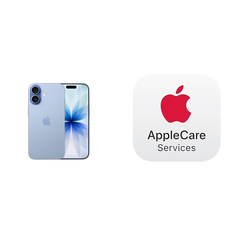 Apple iPhone 17 512 GB: 15.93 cm (6.3″) Display with Promotion, A19 Chip, Center Stage Front Camera for Smarter Group Selfies, Improved Scratch Resistance, All-Day Battery Life - Mist Blue / 512 GB / With Apple Care