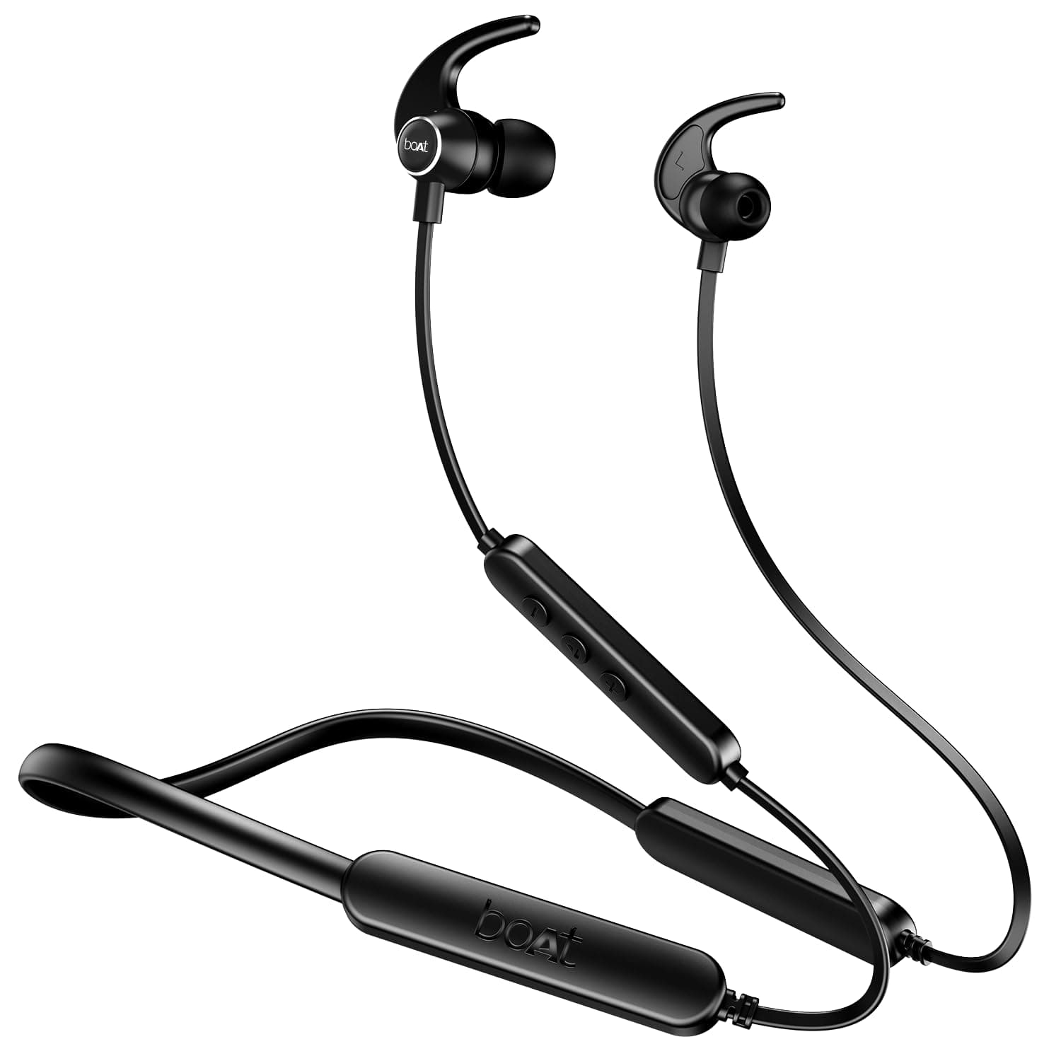 boAt Rockerz 255 Pro+, 60H Battery, Fast Charge, IPX7, Dual Pair,Low Latency,Magnetic Buds, App Support, in Ear Bluetooth Neckband, Wireless with Mic Earphones (Teal Green) - Active Black / 60 Hours