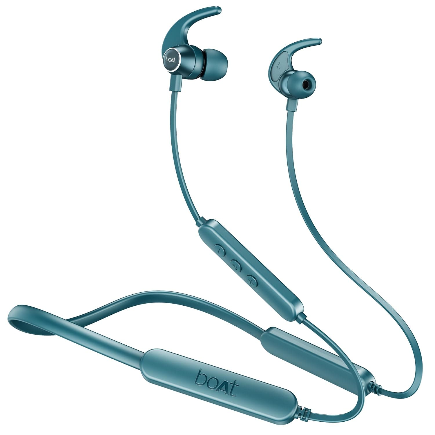 boAt Rockerz 255 Pro+, 60H Battery, Fast Charge, IPX7, Dual Pair,Low Latency,Magnetic Buds, App Support, in Ear Bluetooth Neckband, Wireless with Mic Earphones (Teal Green)