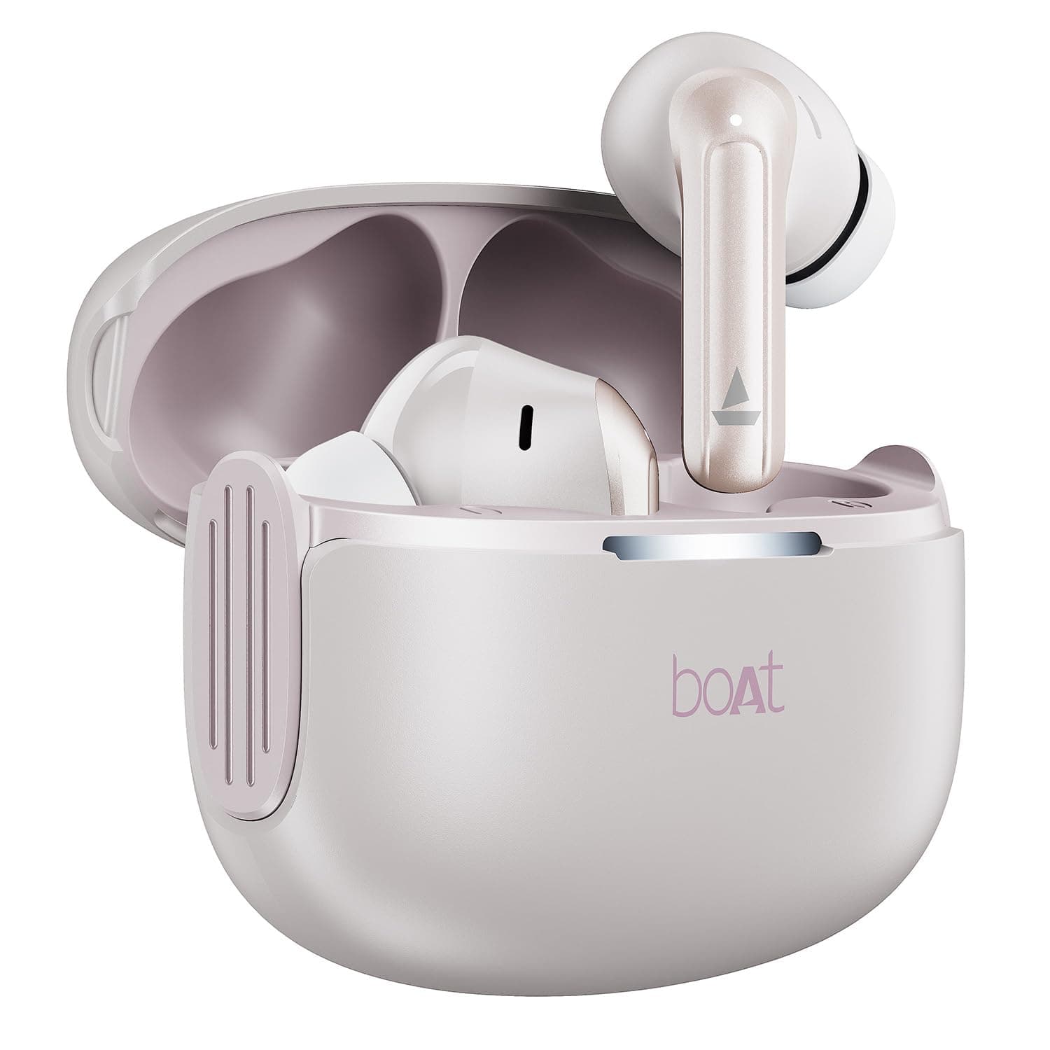 boAt Airdopes 219, 4Mics ENx, 40H Battery, Best in Segment for Calling, App Support, Bluetooth Earbuds, TWS Ear Buds Wireless Earphones with mic - Ivory Mist