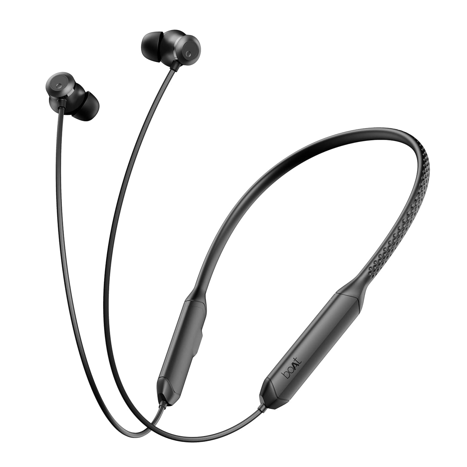 boAt Rockerz 255 Pro+, 60H Battery, Fast Charge, IPX7, Dual Pair,Low Latency,Magnetic Buds, App Support, in Ear Bluetooth Neckband, Wireless with Mic Earphones (Teal Green) - Classic Black / 50 Hours