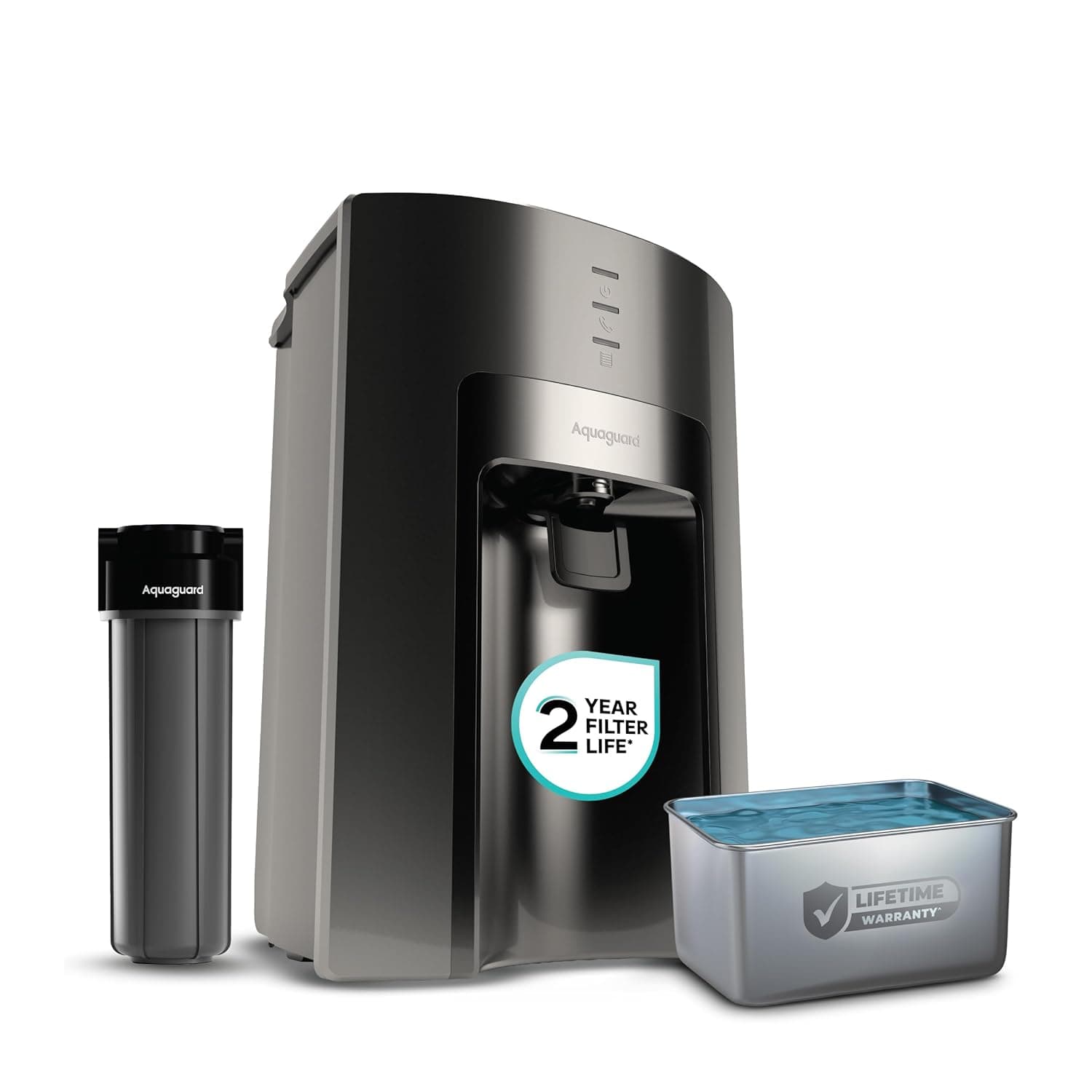 Aquaguard Delight NXT Aquasaver 9-Stage Water Purifier | Upto 60% Water Savings | RO+UV+UF+MC Tech | Suitable for Borewell, Tanker & Municipal Water | India’s #1 Water Purifier - SS | Aquasaver 2X