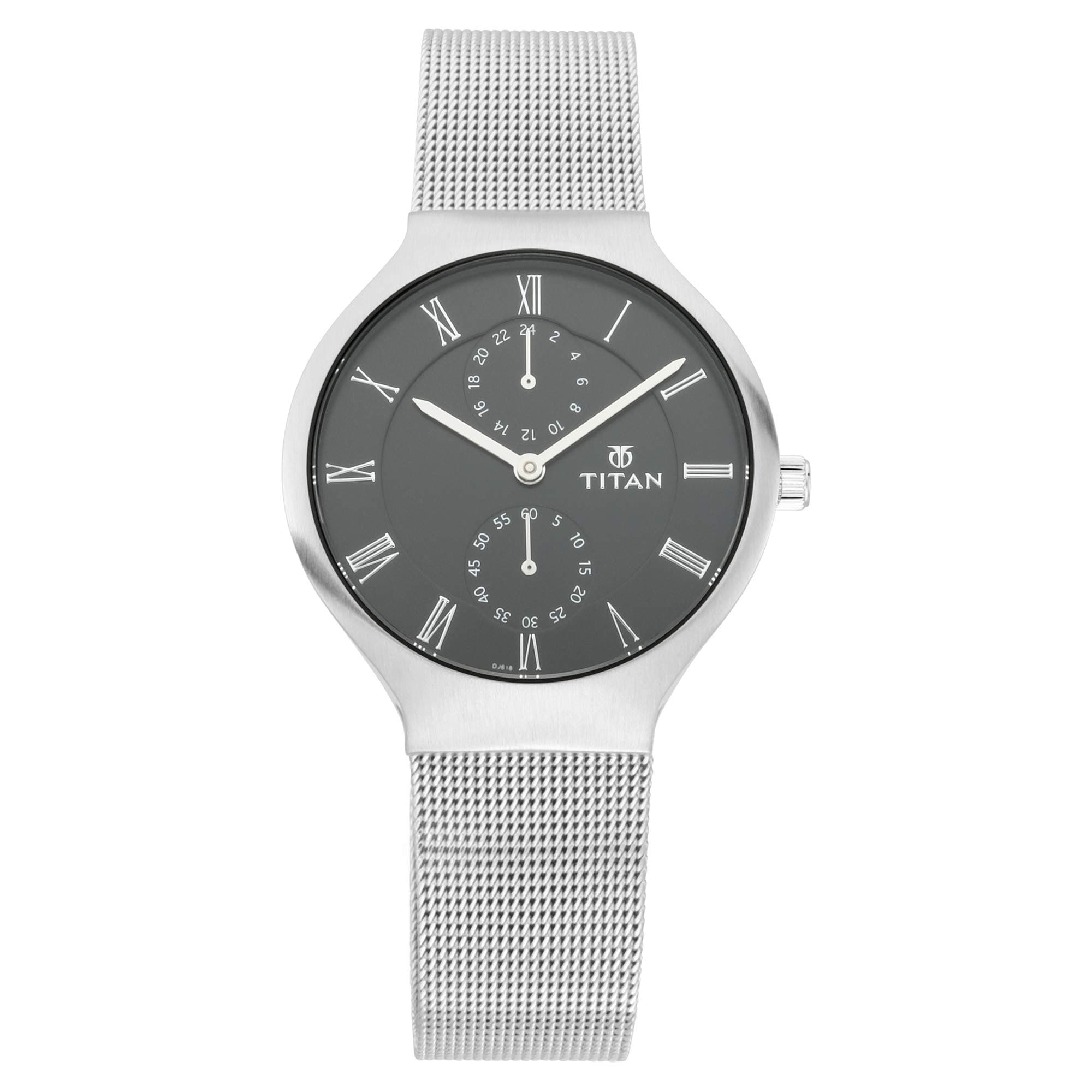 Titan 95068SM01/95068SM01 Ladies Workwear Slimline Analogue Black Dial Women's Watch/NP95068SM01