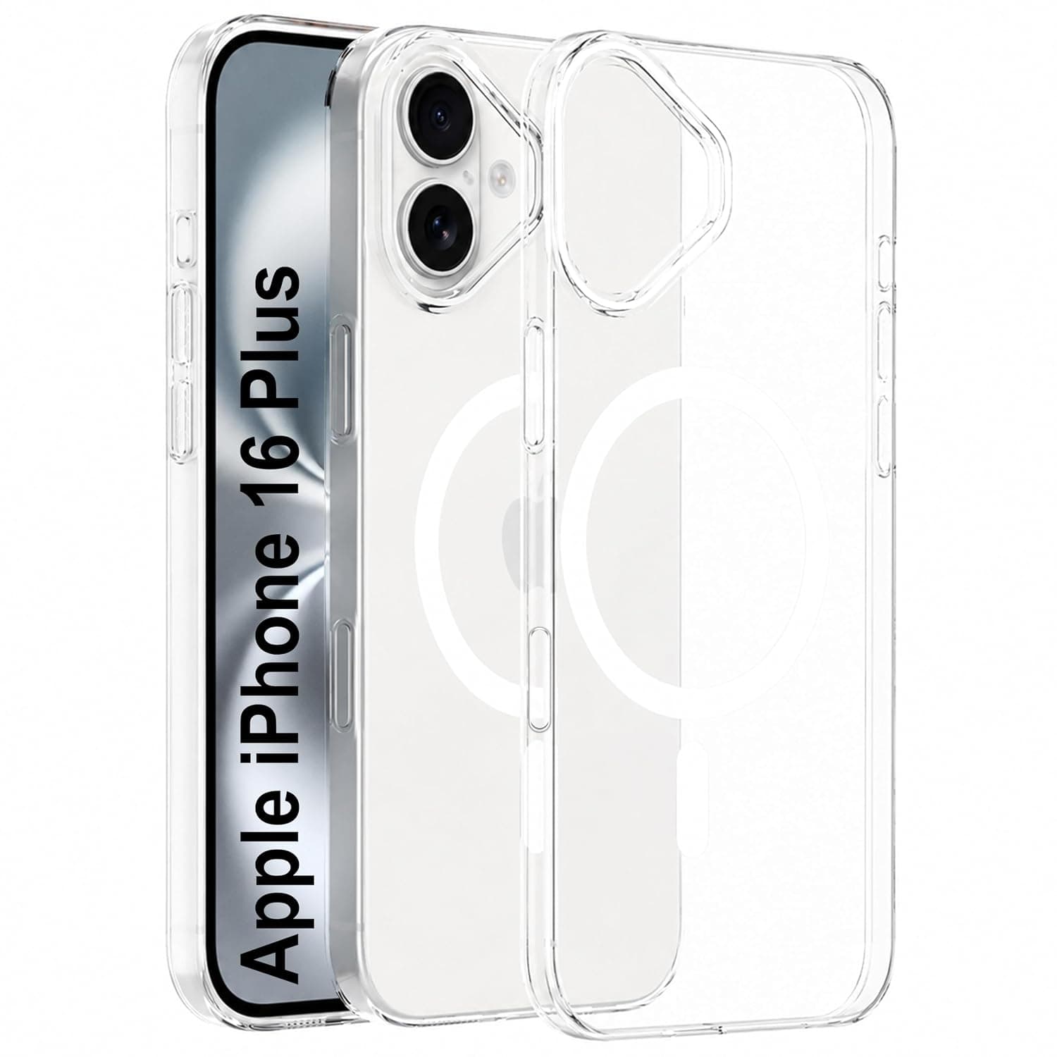 Zapcase Back Case for Samsung Galaxy S25 Ultra 5G | Slim Lifetime Anti-Yellow Crystal-Clear Cover with Elevated Camera Protection & MagSafe Compatibility | Premium German Polycarbonate | Clear - Antiyellow-Clear / iPhone 16 Plus