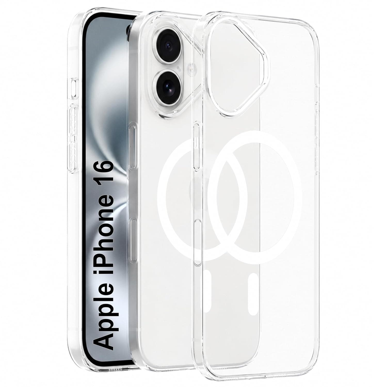 Zapcase Back Case for Samsung Galaxy S25 Ultra 5G | Slim Lifetime Anti-Yellow Crystal-Clear Cover with Elevated Camera Protection & MagSafe Compatibility | Premium German Polycarbonate | Clear - Antiyellow-Clear / iPhone 16