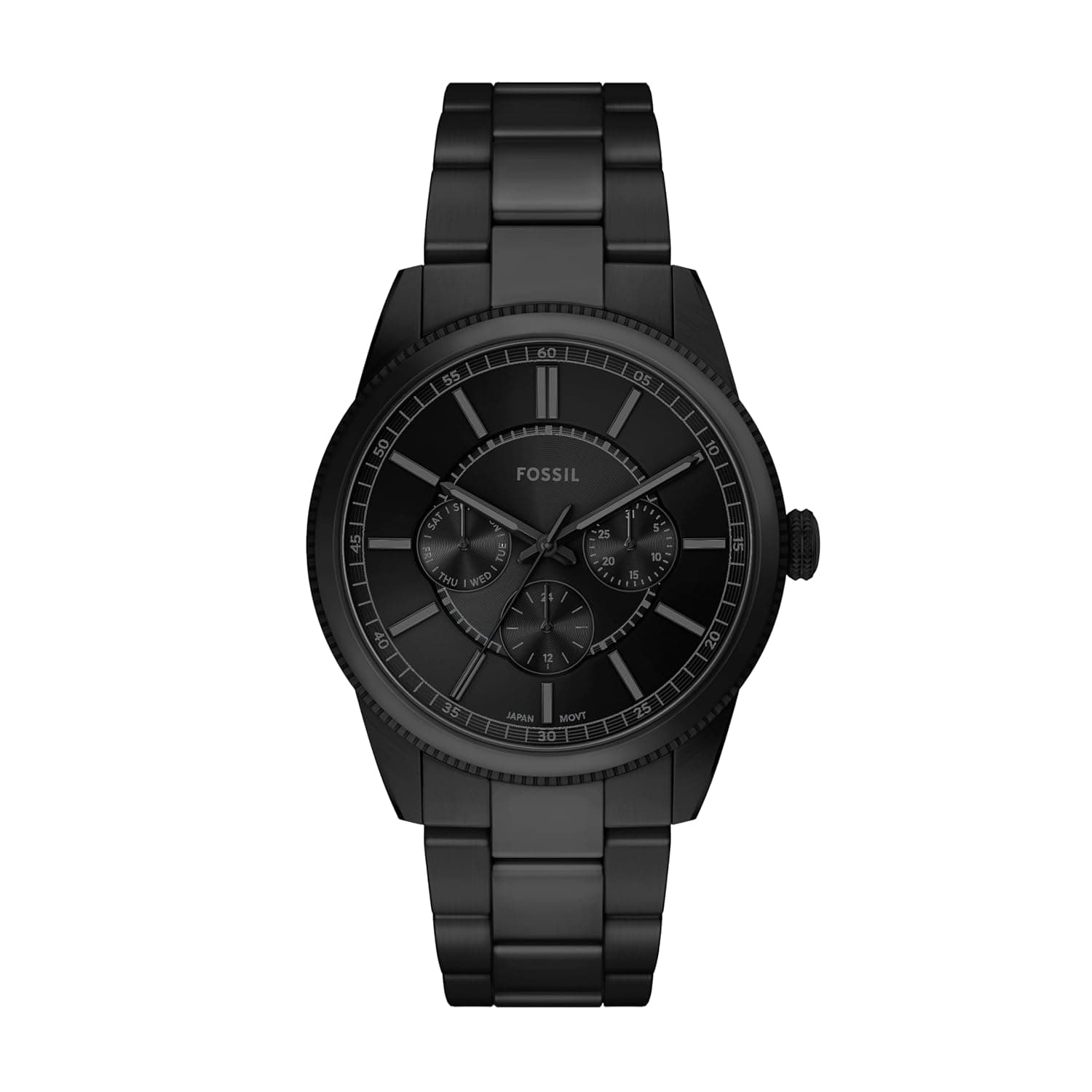 Fossil Men's Watch, Pearson Multifunction Stainless Steel Watch for Men - Black