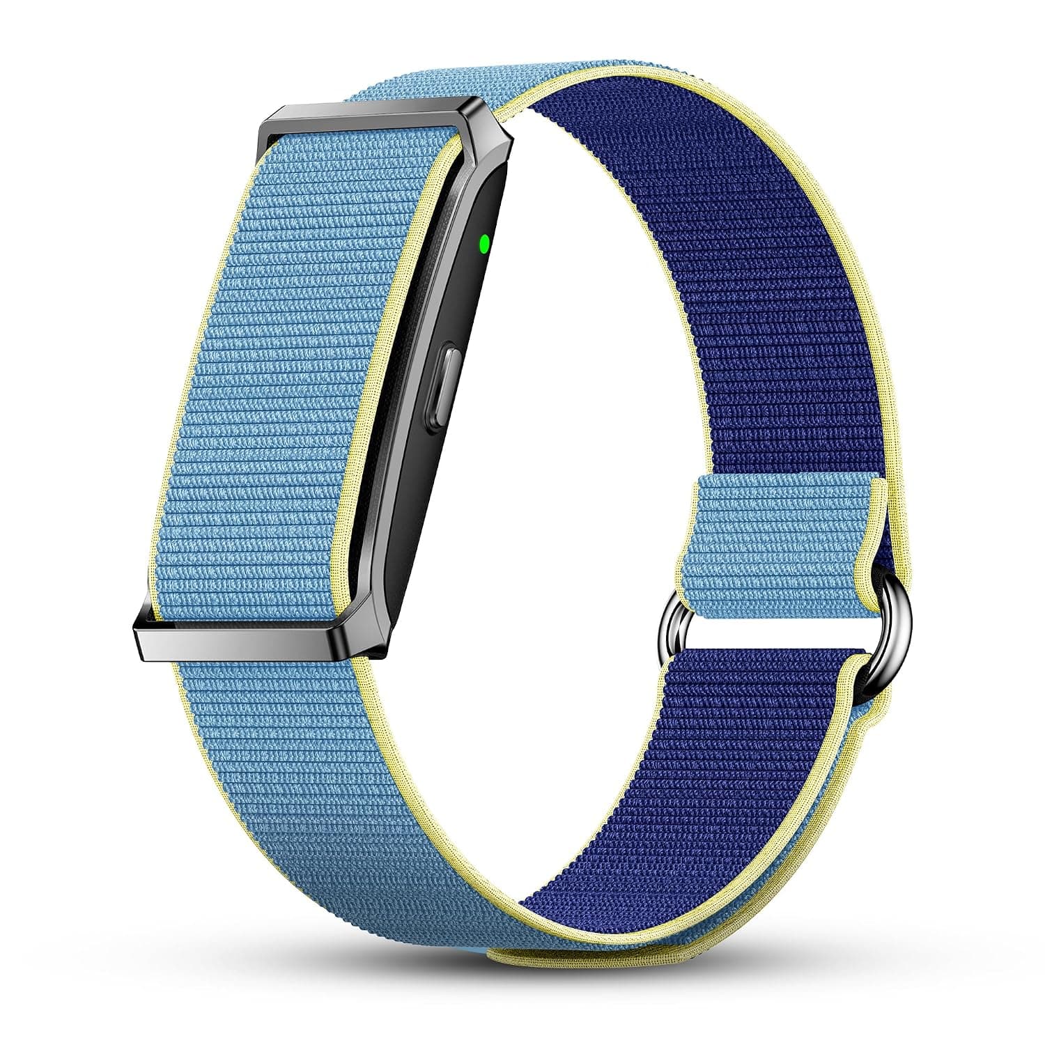 Pebble Newly Launched Qore Fitness Band with 45 Days Battery Life| 100+ Sports Modes| Advanced Health Tracking HR| SpO2| Stress| Sleep| OneKey Measurement| Smart Notifications - Blue