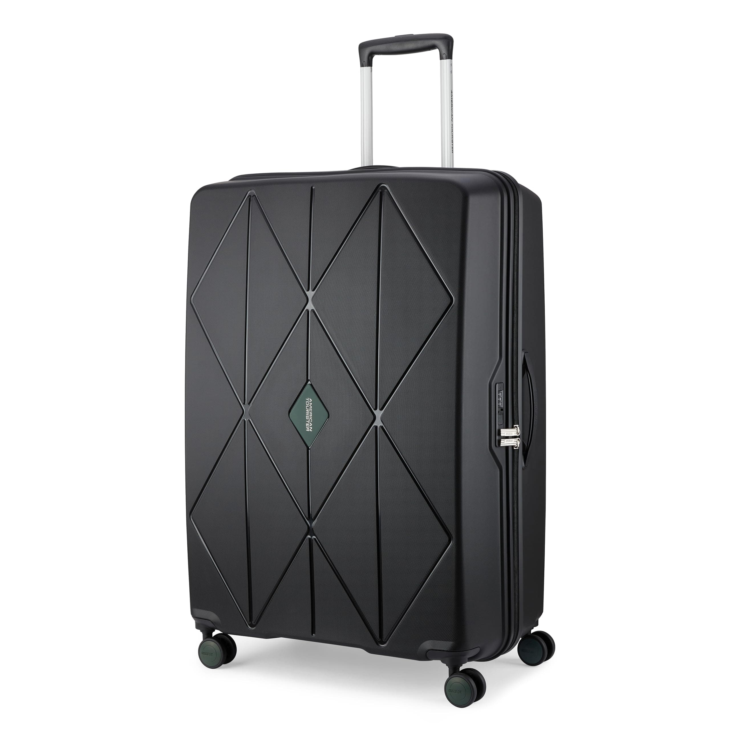 American Tourister Qubiz | Check-in Trolley Bag (80 cm) | 360° 8 Wheel Travel Luggage | Hard Case Polypropylene Suitcase | Recessed Combination Lock